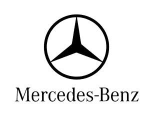 Logotipo de Mercedes-Benz, símbolo de lujo y calidad en vehículos automotrices en Chile. Marca reconocida mundialmente por su ingeniería y diseño innovador en autos y camionetas.